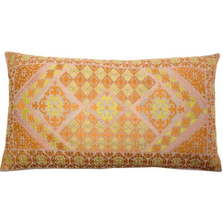 INDIS HERITAGE Coral Tile Embroidery Pillow Cover C1120